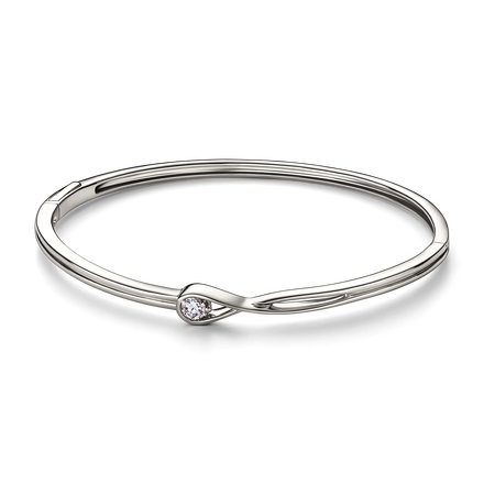 Pandora Talisman Lab-grown Diamond Heart Chain Bracelet 0.25 carat 