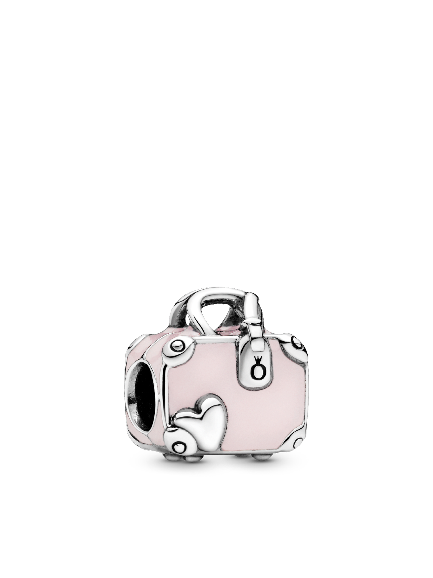 Женский брелок Pandora Pink Travel Bag Charm, цвет: Серебро — фото 1