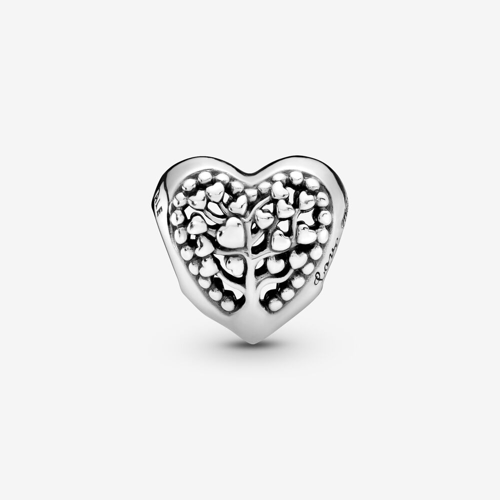 Family Tree Heart Charm | Sterling silver | Pandora US