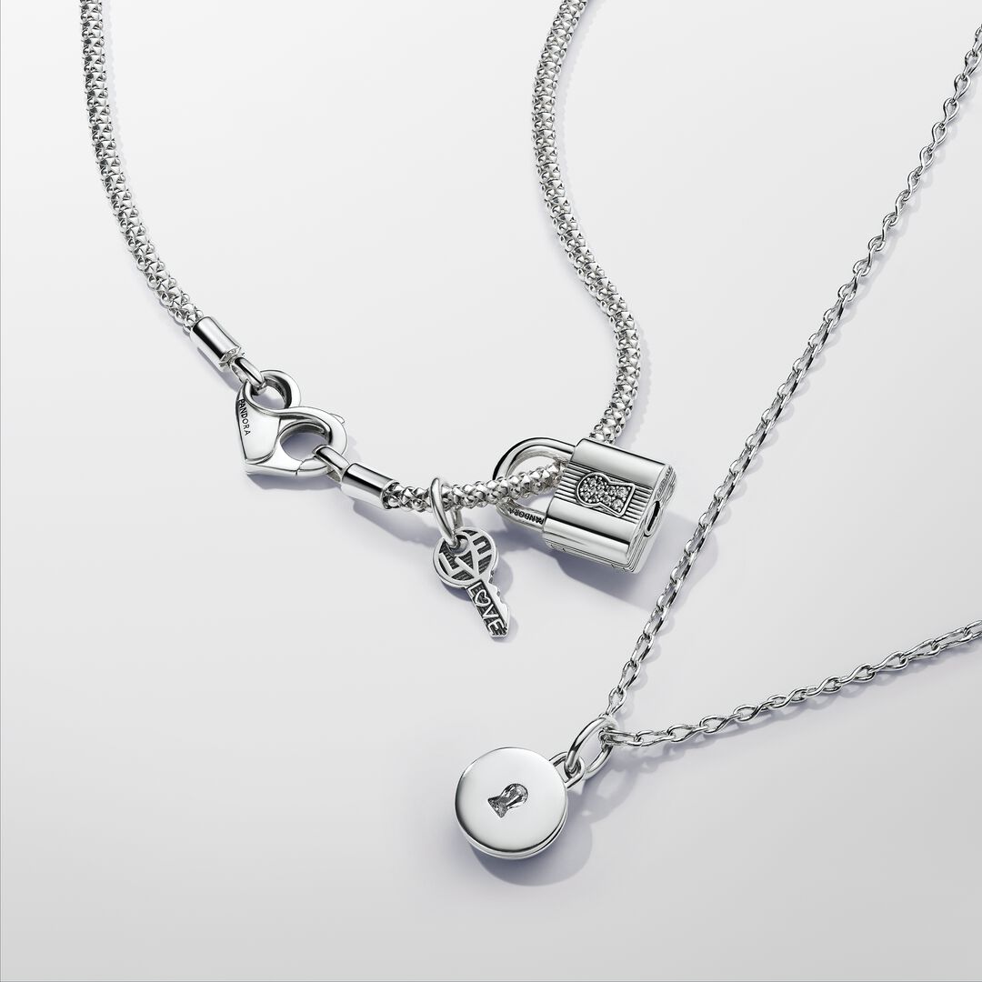 Pandora Moments Studded Chain Necklace