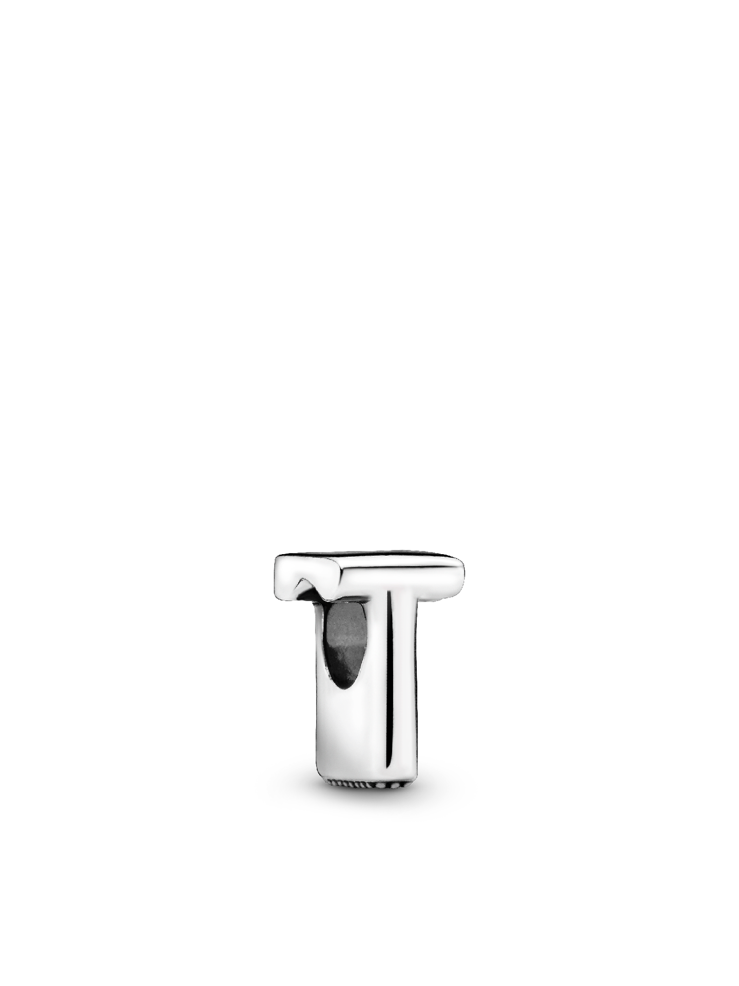Женский шарм Pandora Letter T Alphabet Charm, Sterling silver, цвет: Серебро — фото 1