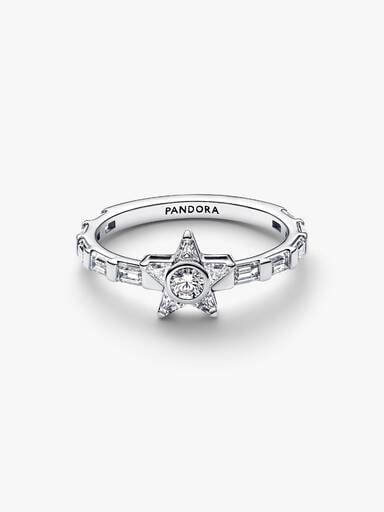 Sparkling Stella Baguette Ring