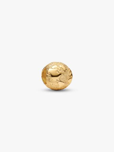 Textured Globe Mini Charm