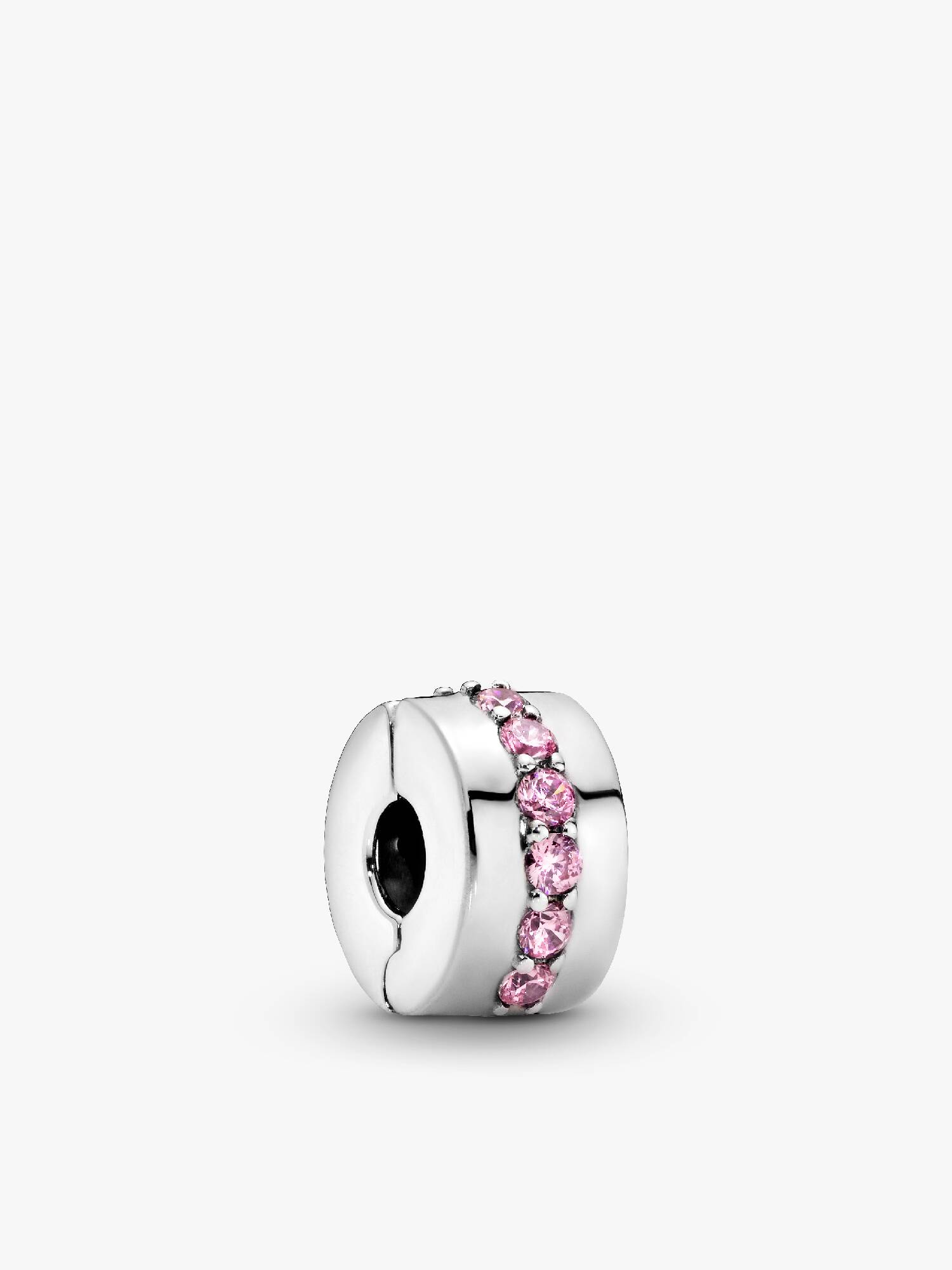 Pink Sparkling Row Clip Charm