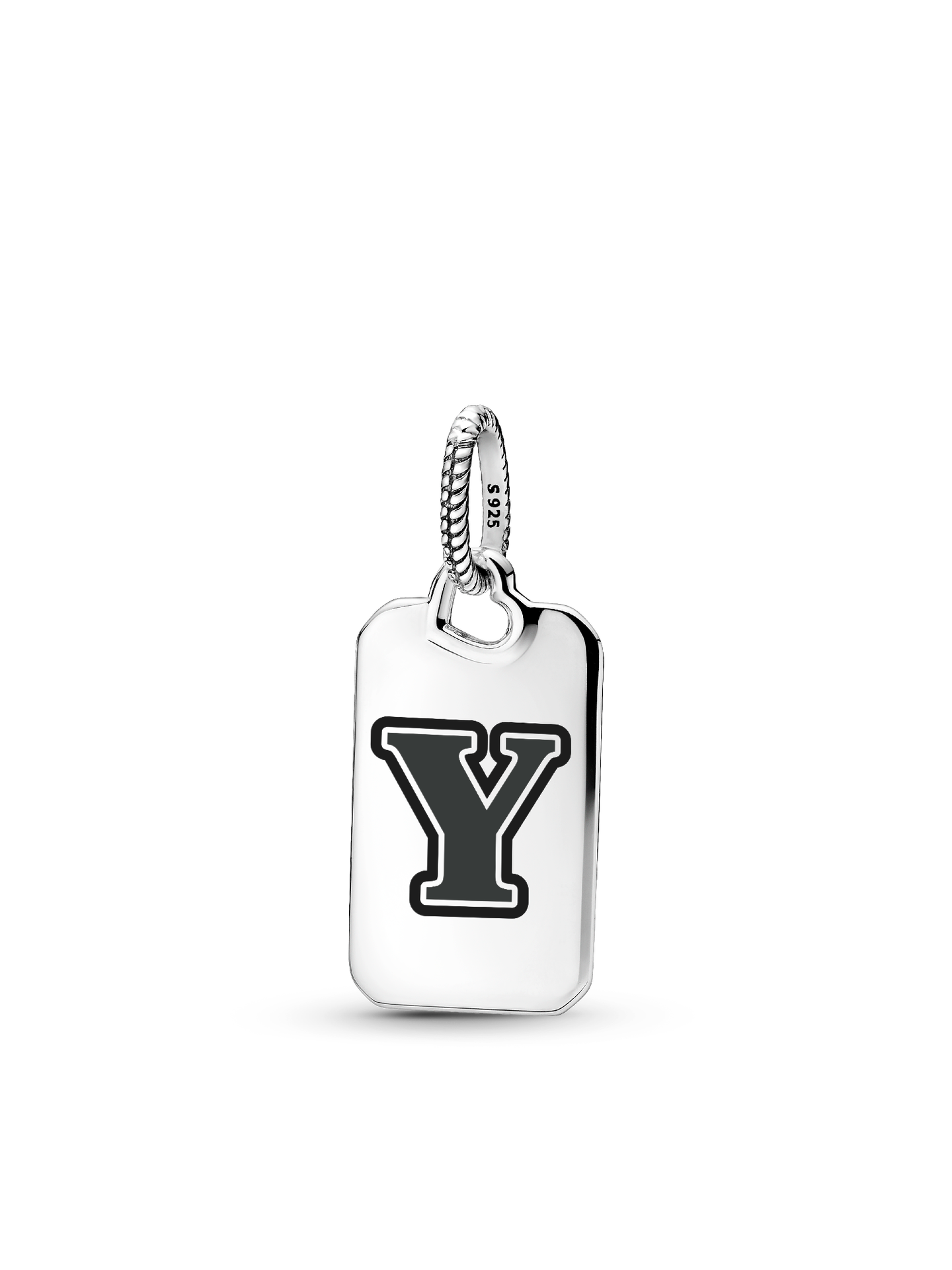 Женская подвеска Pandora Letter Y Rectangle, цвет: Серебро — фото 1