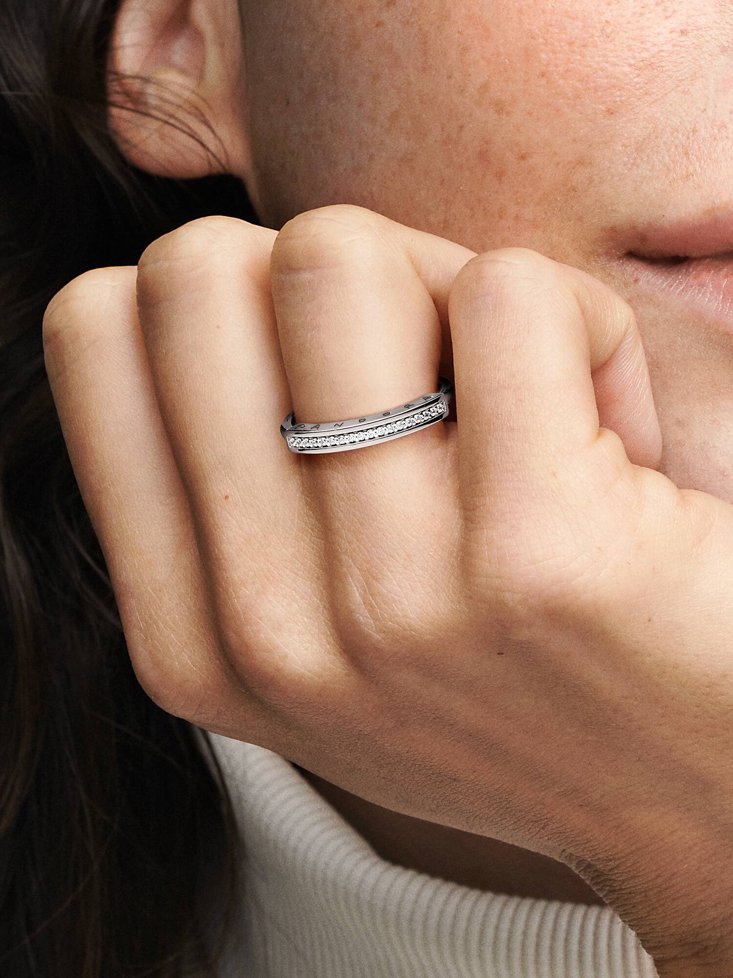 FINAL SALE - Pandora Signature I-D Pavé Ring