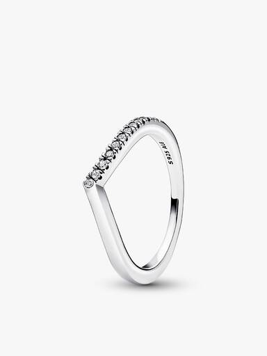 Shimmering Wishbone Ring Set