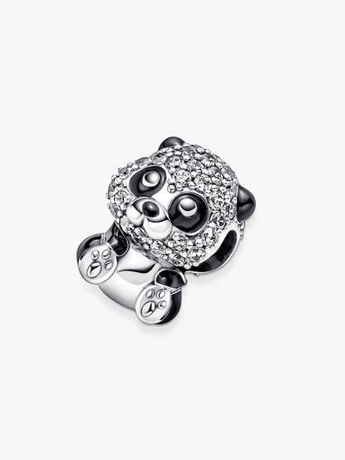Sparkling Cute Panda Charm