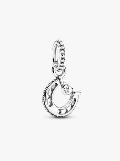 Good Luck Horseshoe Dangle Charm