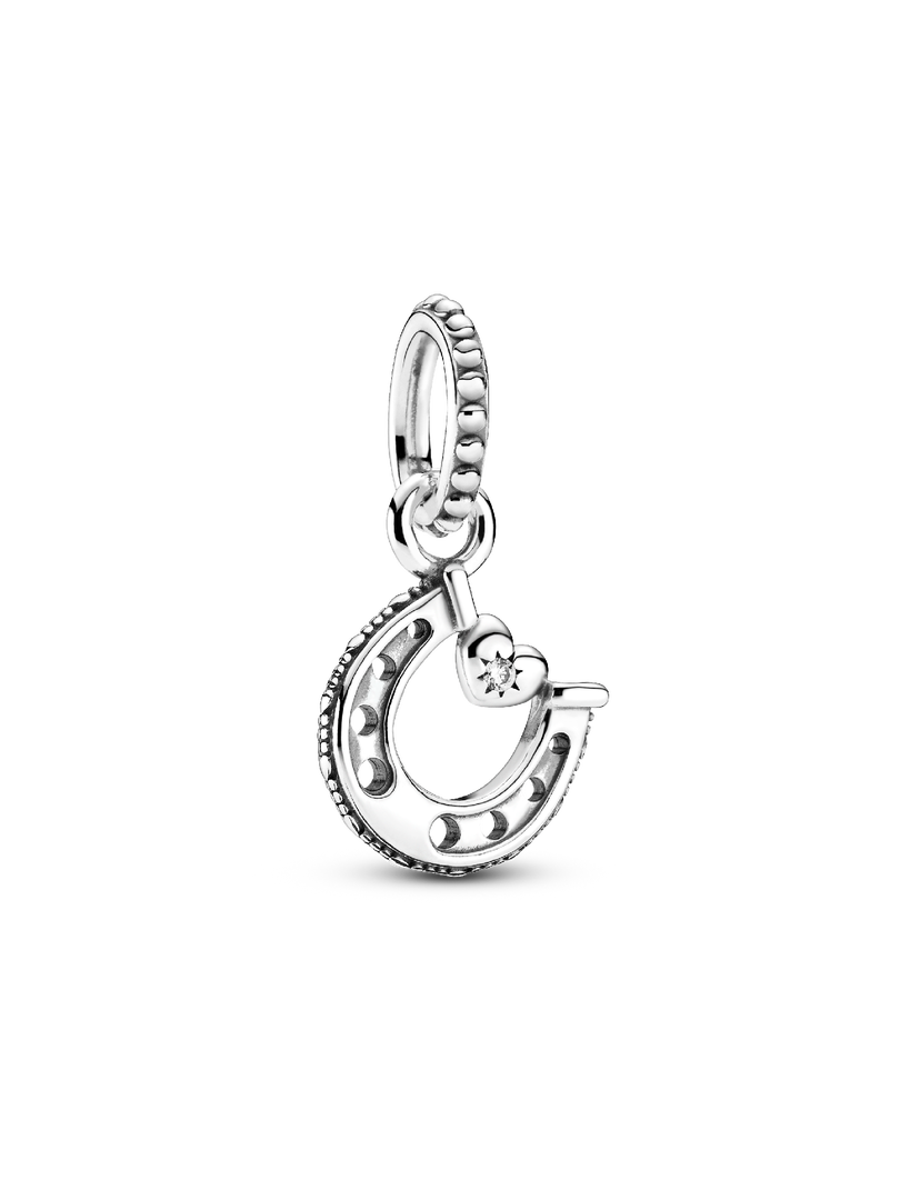 Good Luck Horseshoe Dangle Charm