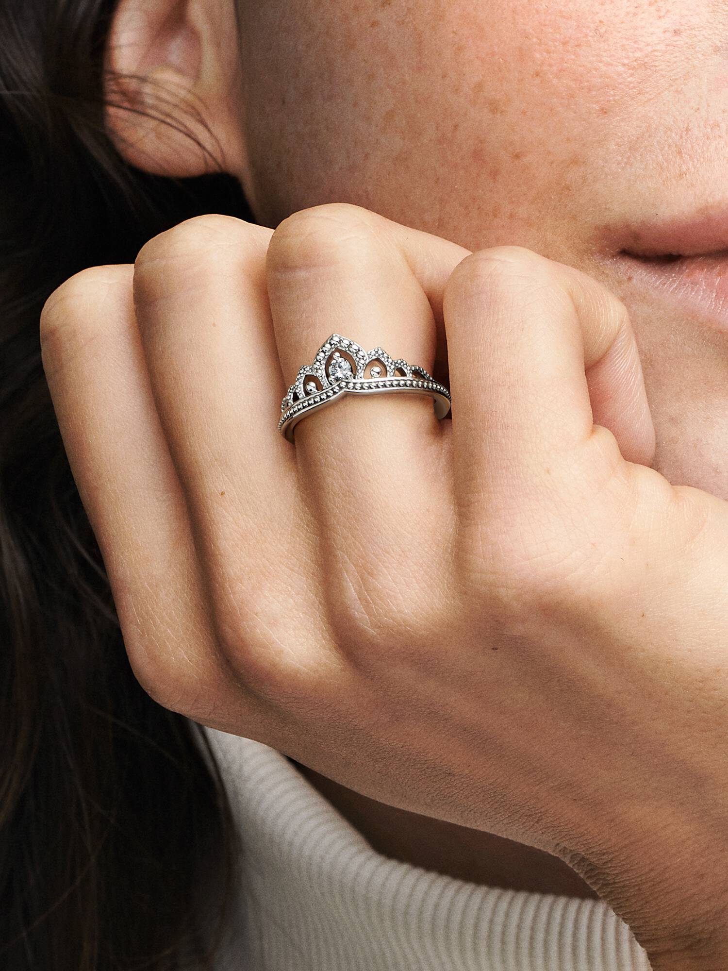 FINAL SALE - Regal Beaded Tiara Ring