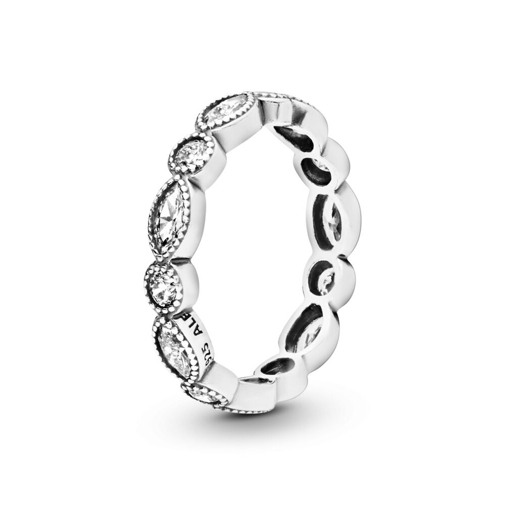 Alluring Brilliant Marquise Stackable Ring, CZ