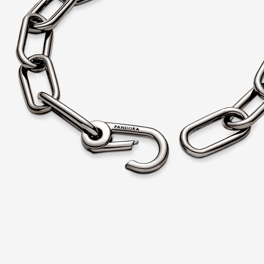 Pandora ME Medium-Link Chain Bracelet | Ruthenium plated | Pandora US