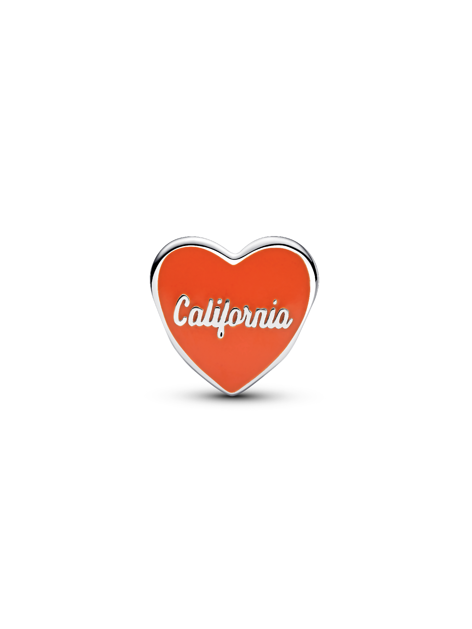 California Sunset Heart Charm