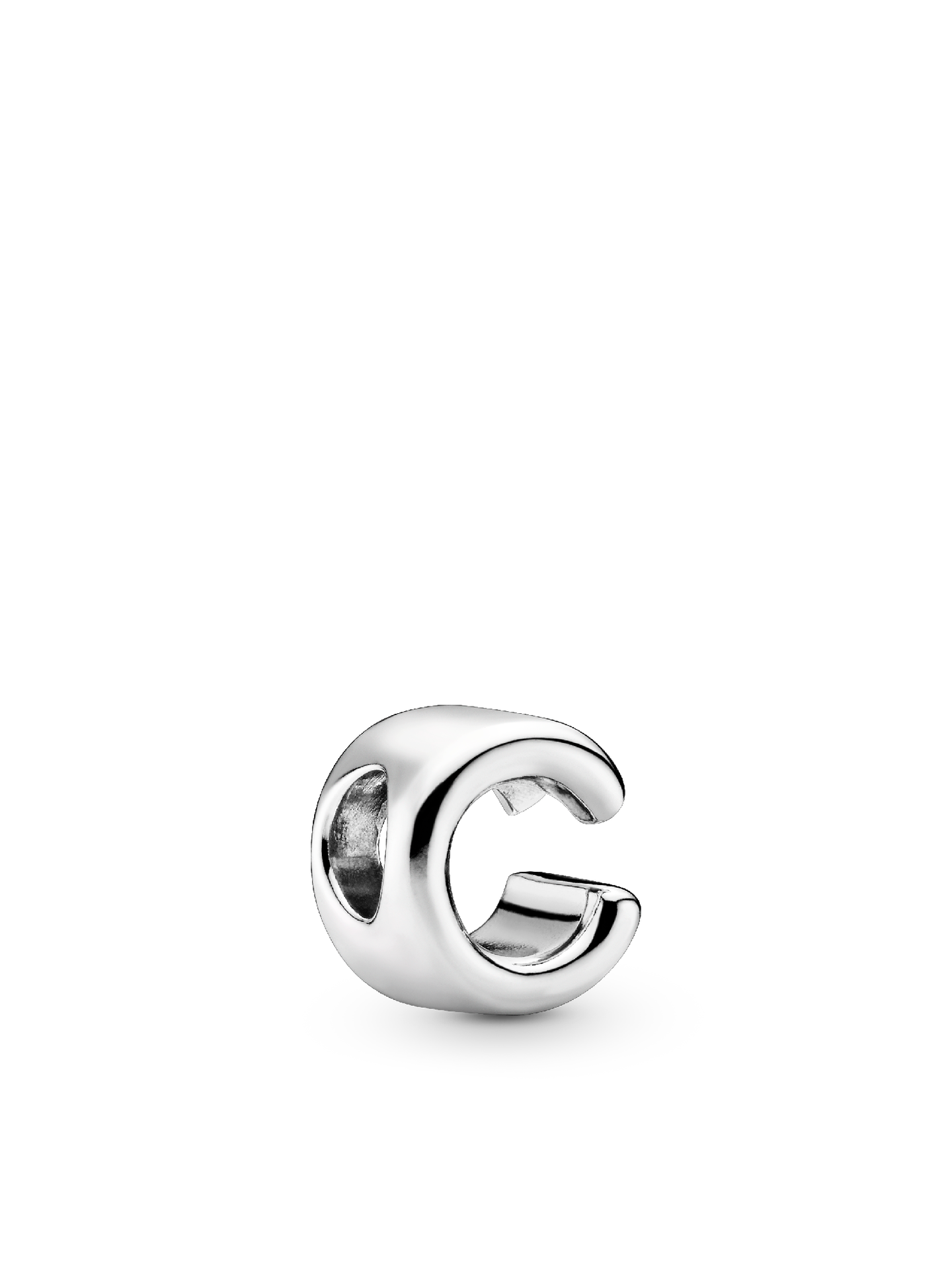 Женский шарм Pandora Letter C Alphabet Charm, Sterling silver, цвет: Серебро — фото 1