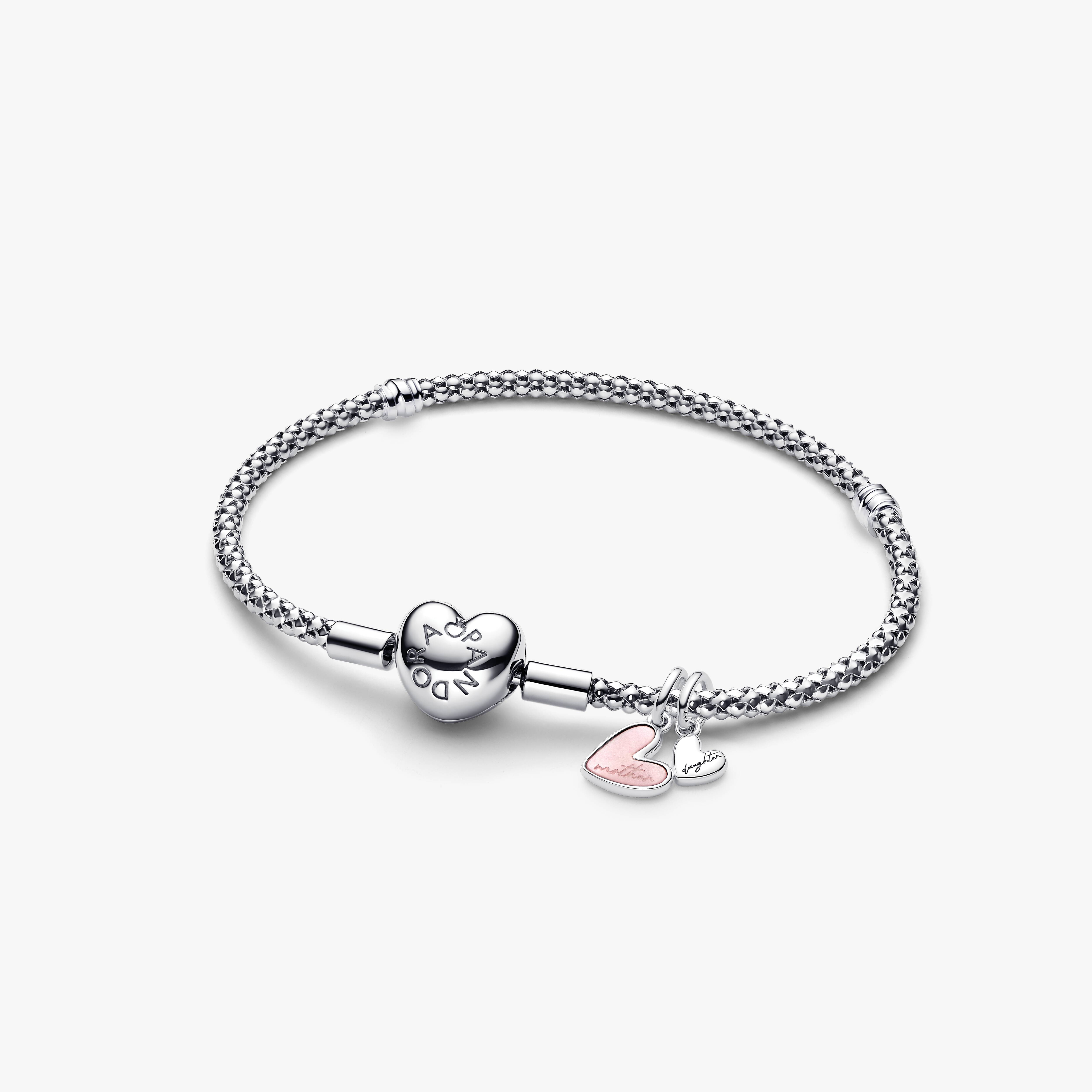 Mother Daughter Dangle Charm Bracelet