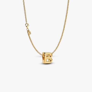 Letter B Charm Necklace