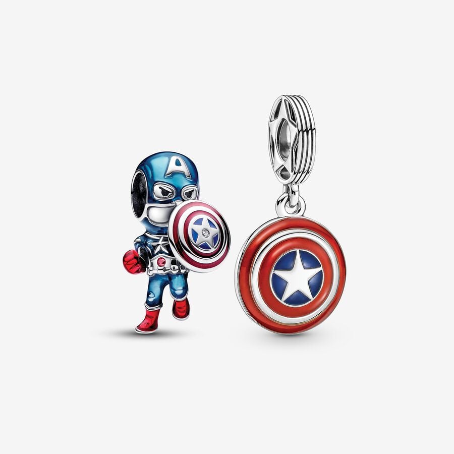 Captain America Charm Duo Set image number 0