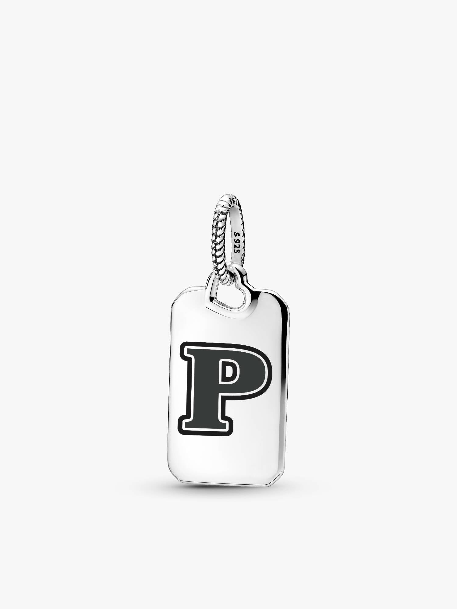 Letter P Rectangle Pendant