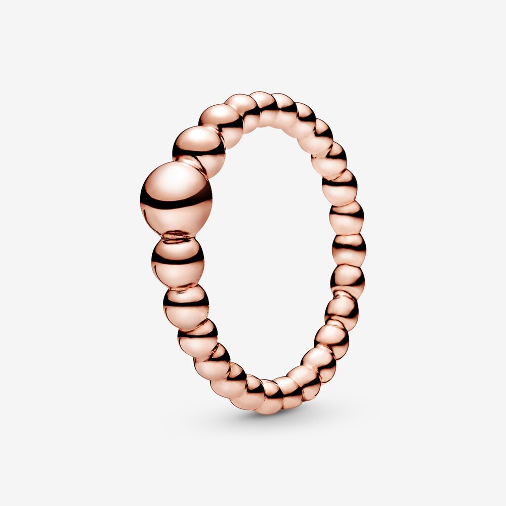 String of Beads Ring - FINAL SALE | Rose gold plated | Pandora US