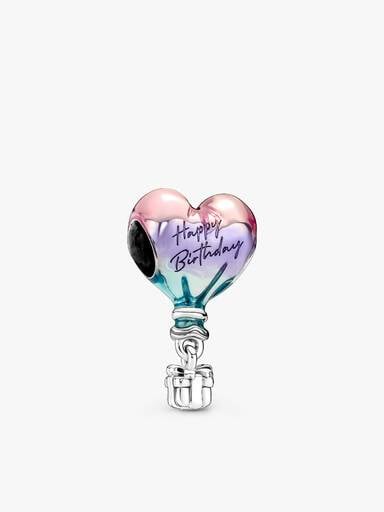 Happy Birthday Balloon T-Bar Heart Bracelet Set