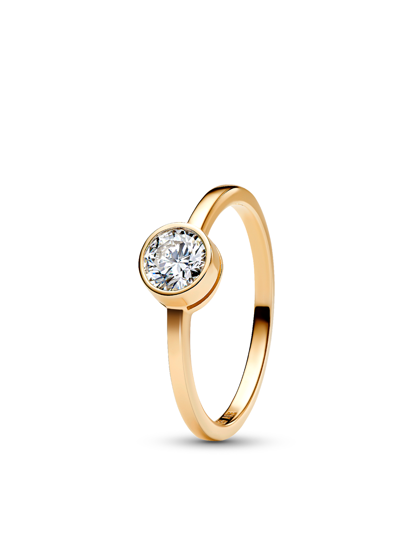 Женское кольцо Pandora Era Bezel Lab-Grown Diamond, цвет: Золотой — фото 1