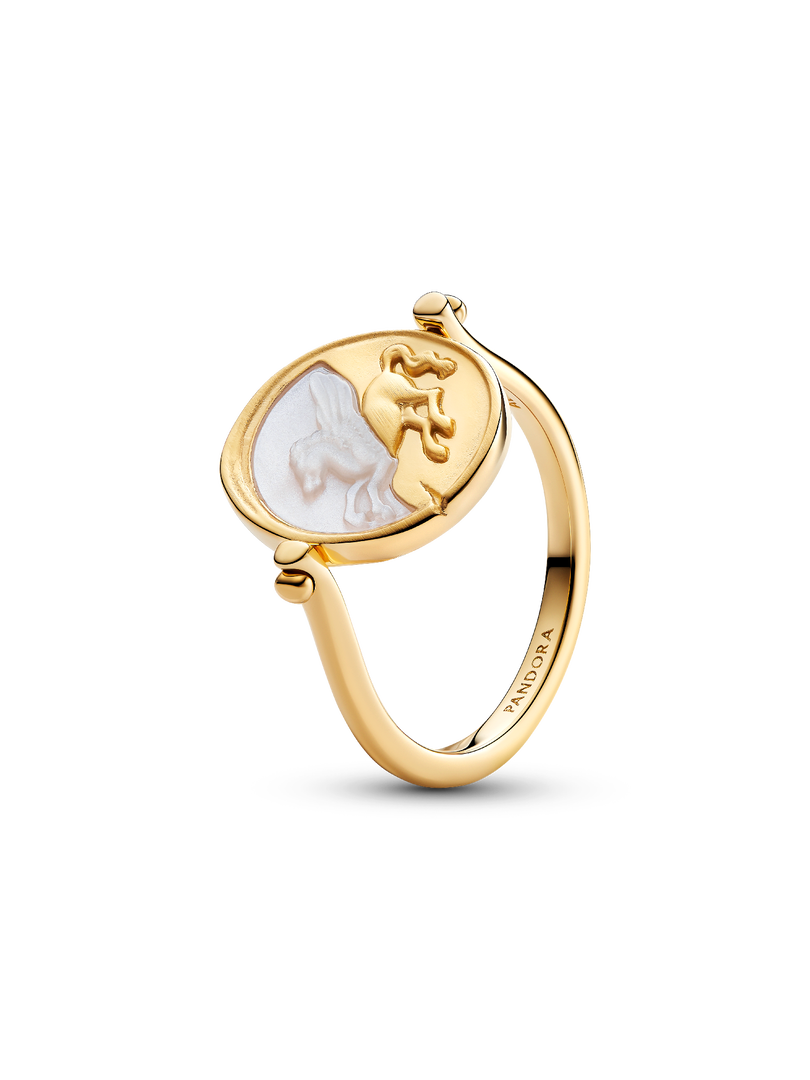 Pegasus Reversible Medallion Ring