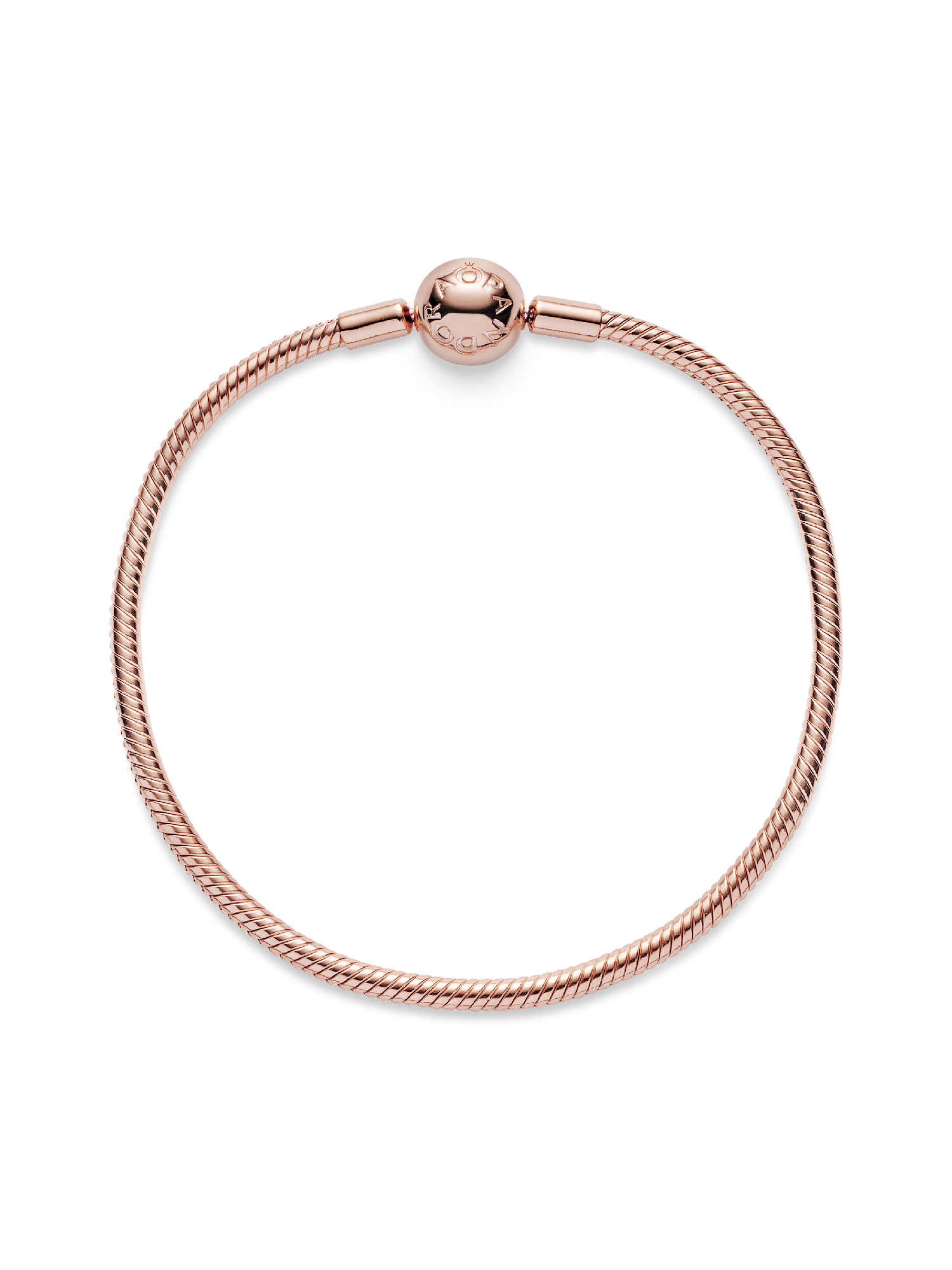 Smooth Pandora Rose™ Clasp Bracelet | Rose gold plated | Pandora US