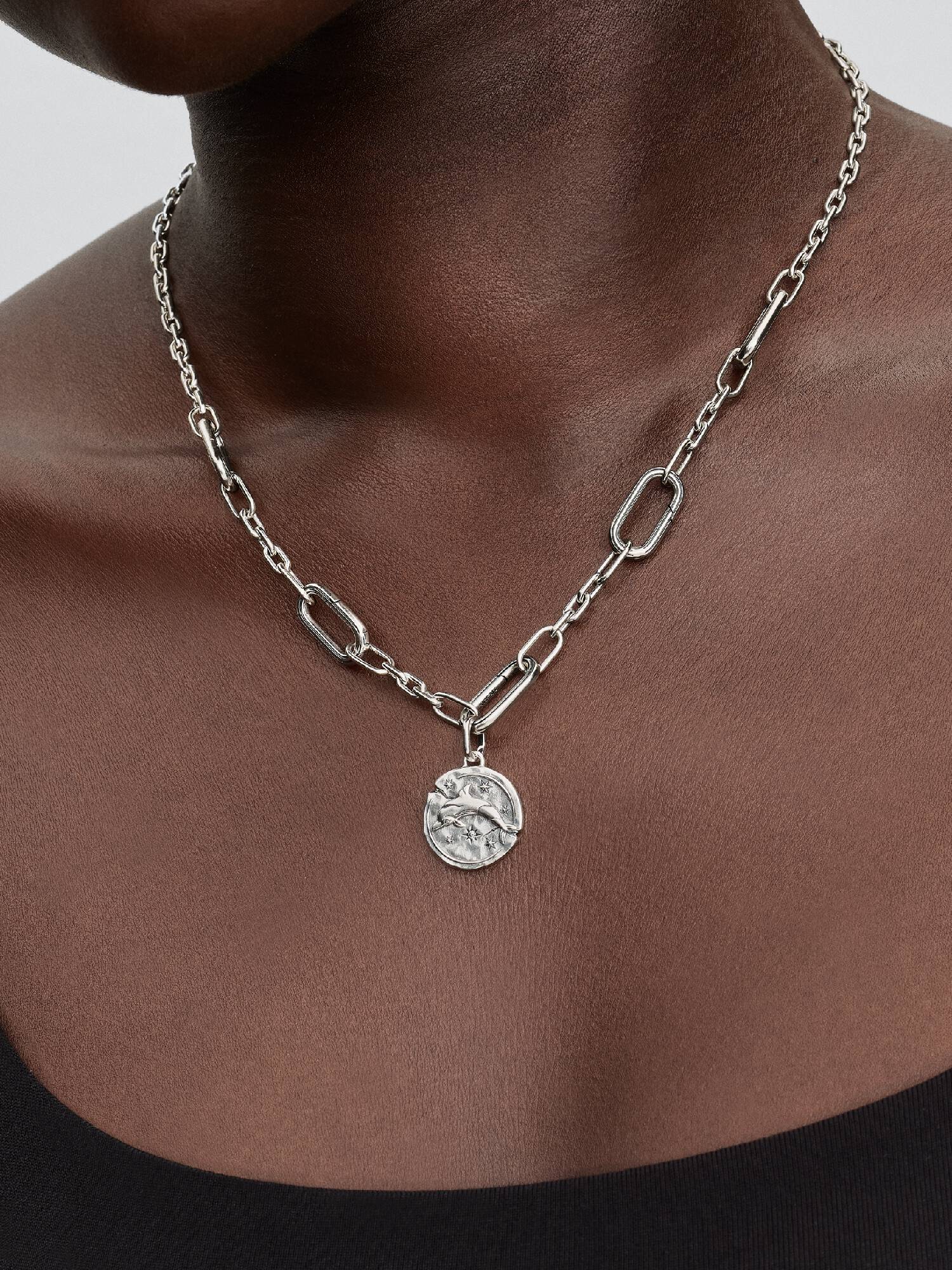 Dolphin Medallion Charm