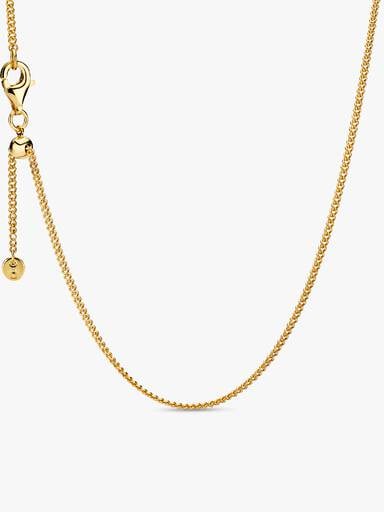 Mini Golden Heart Charm Necklace Set