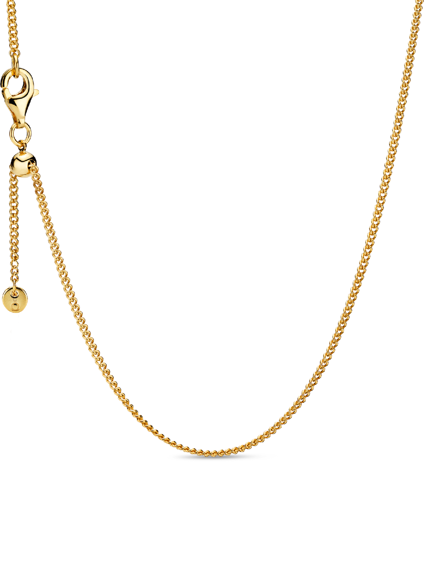 Женская цепочка Pandora Curb Chain, Gold plated, цвет: Позолоченный — фото 1