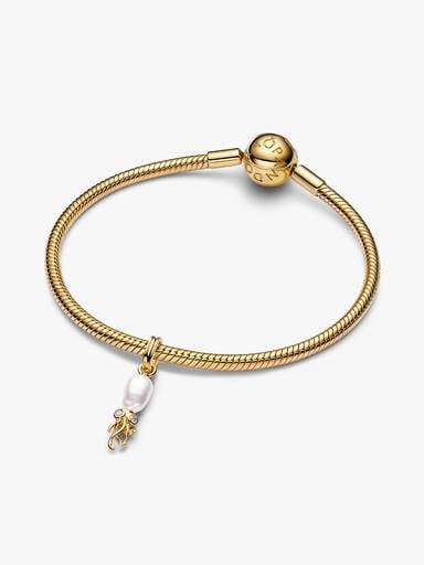 Treated Freshwater Cultured Baroque Pearl Squid Dangle Charm
