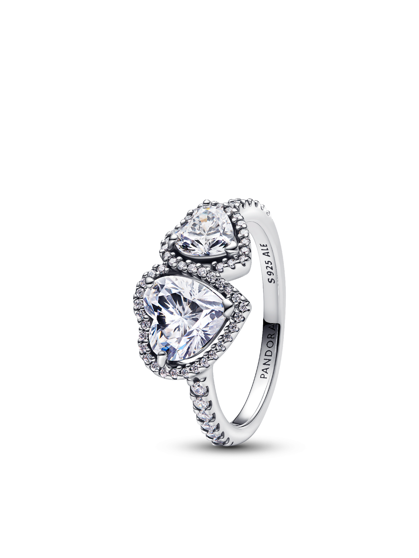 Женское кольцо Pandora Sparkling Halo Hearts, цвет: Серебро — фото 1