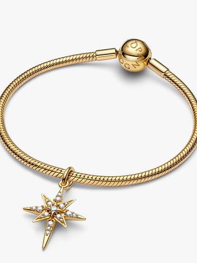 Sparkling North Star Dangle Charm