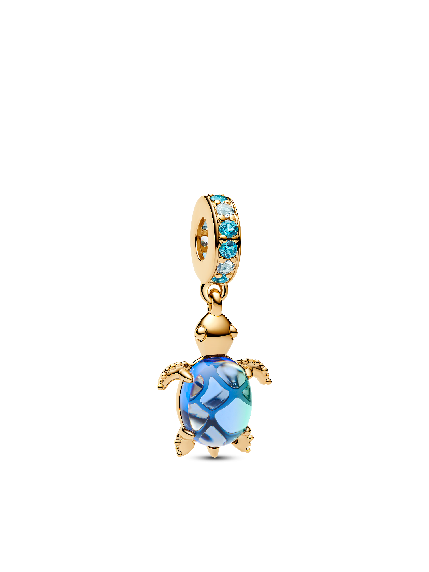 Blue Blossom Dangle Charm | Pendant | Gold plated | Pandora US
