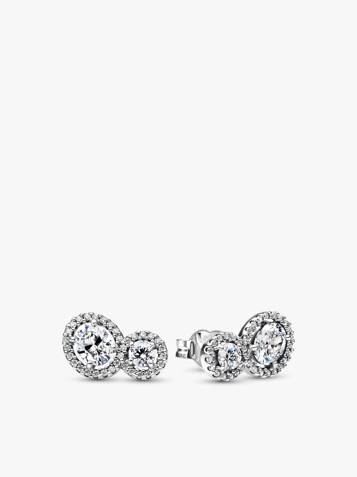 Embracing Halo Stud Earrings