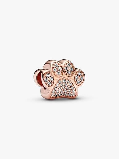 FINAL SALE - Sparkling Paw Print Charm