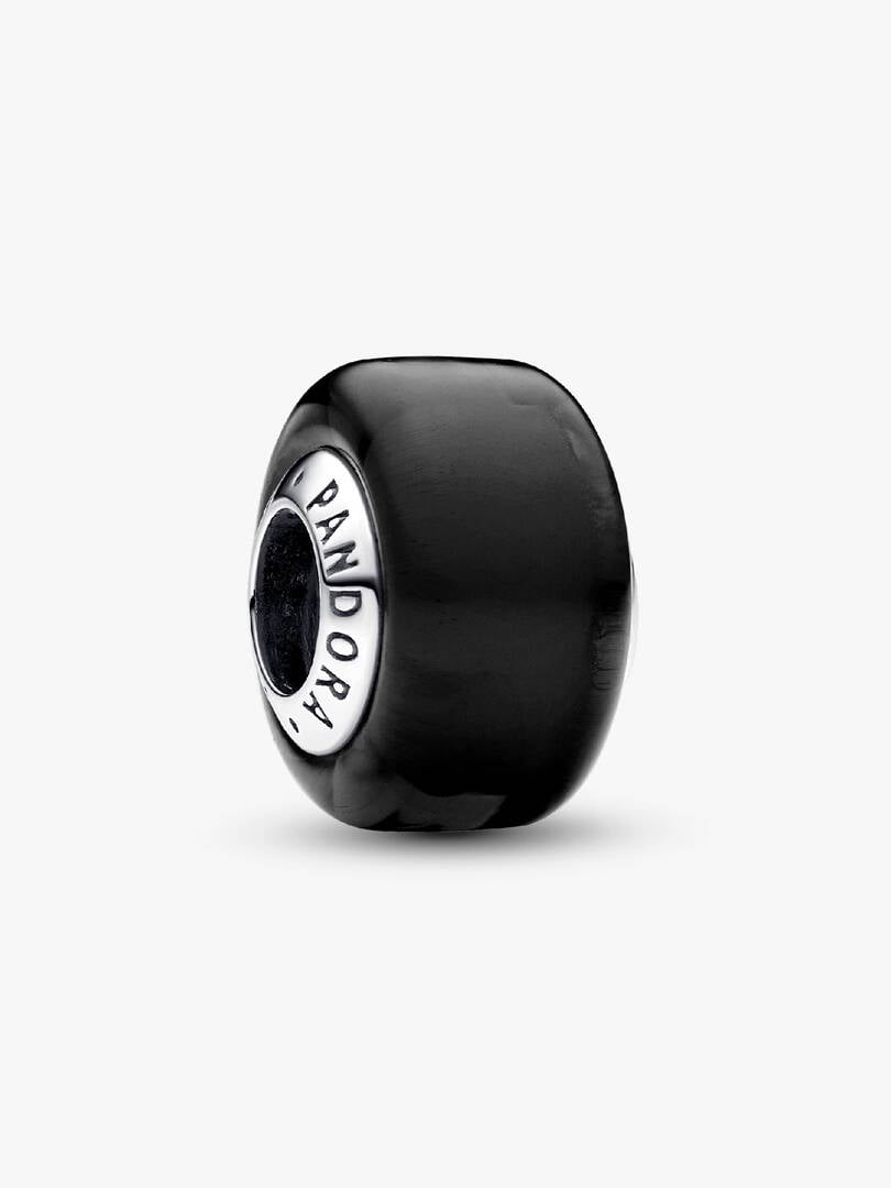 Black Mini Murano Glass Charm