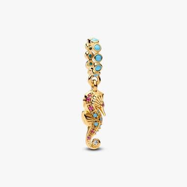 Seahorse and Starfish Charm Necklace