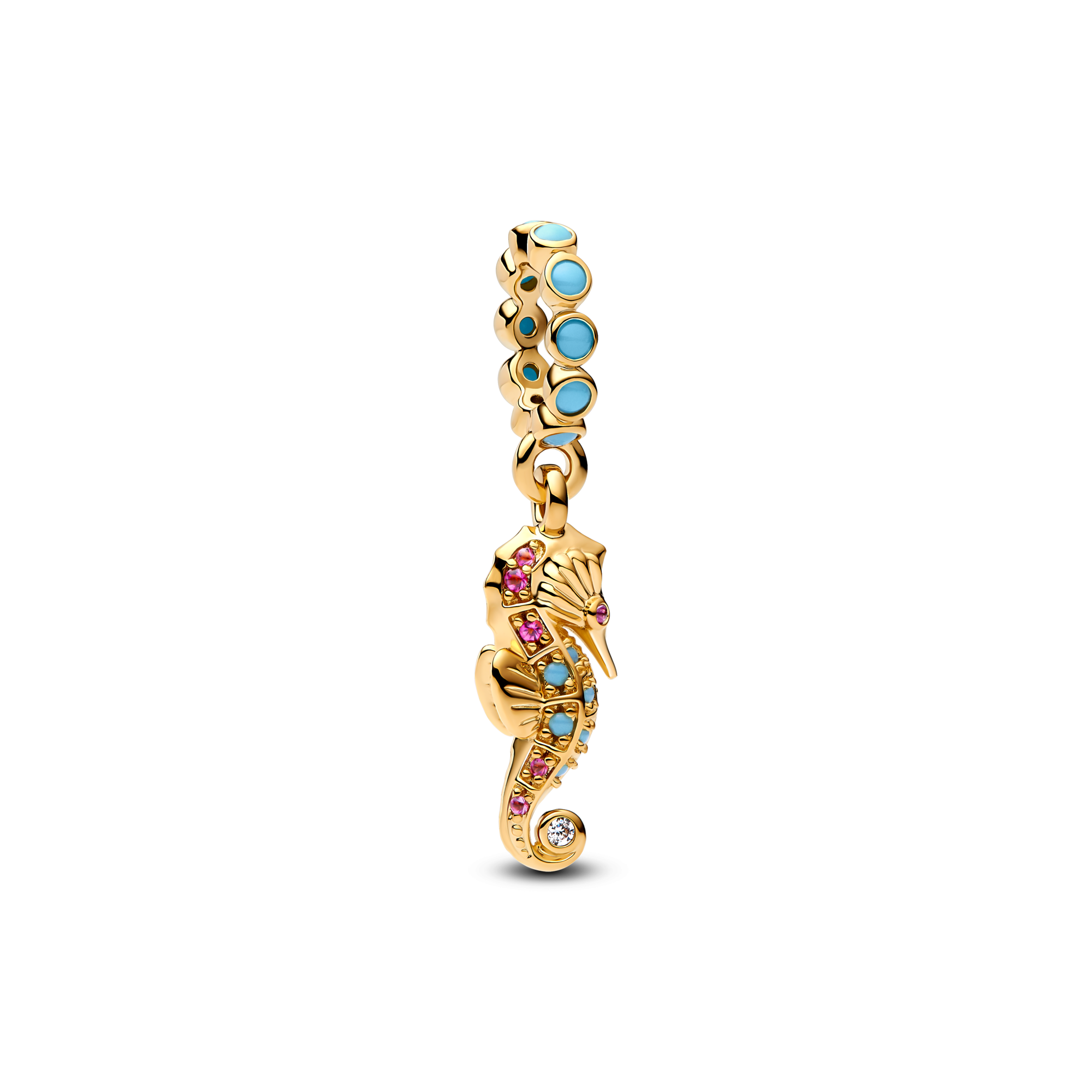 Seahorse and Starfish Charm Necklace