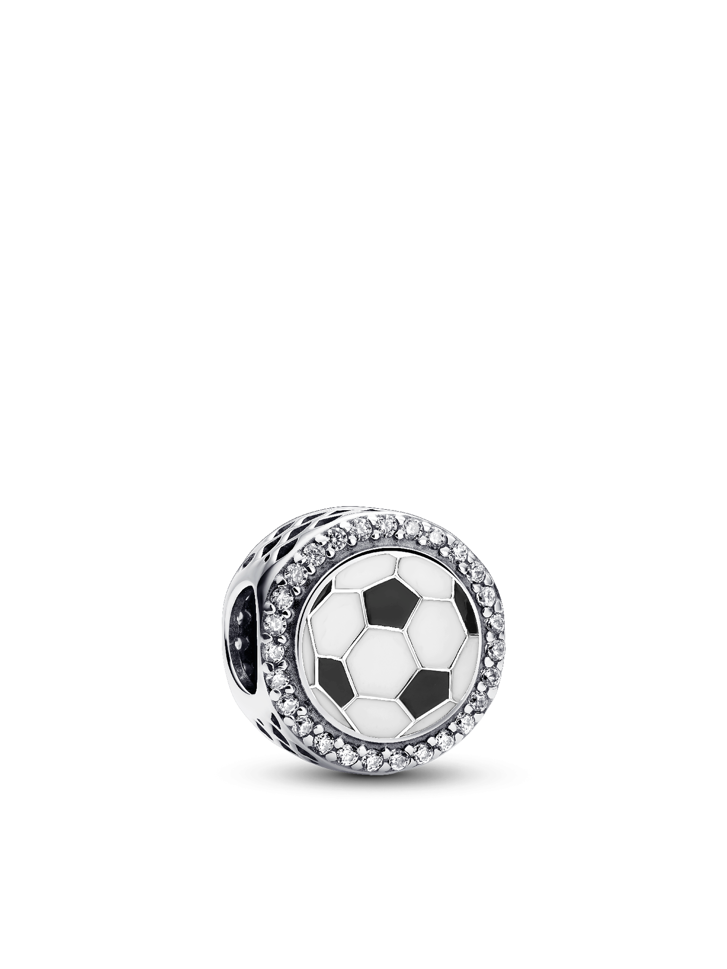Женский шарм Pandora Engravable Soccer Charm, цвет: Серебро — фото 1
