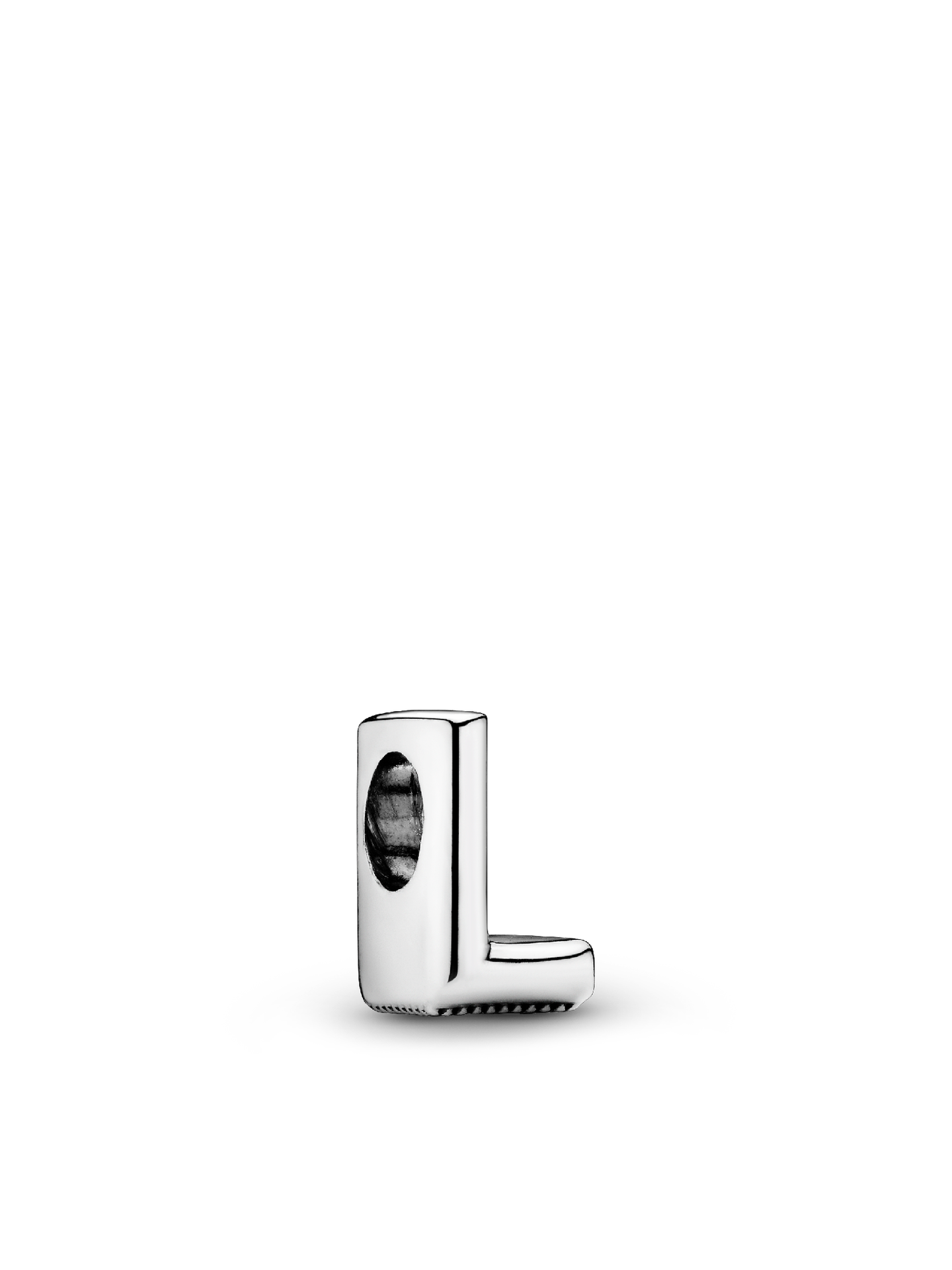 Женский шарм Pandora Letter L Alphabet Charm, цвет: Серебро — фото 1