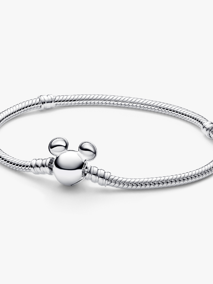 Disney Mickey Mouse Clasp Moments Snake Chain Bracelet