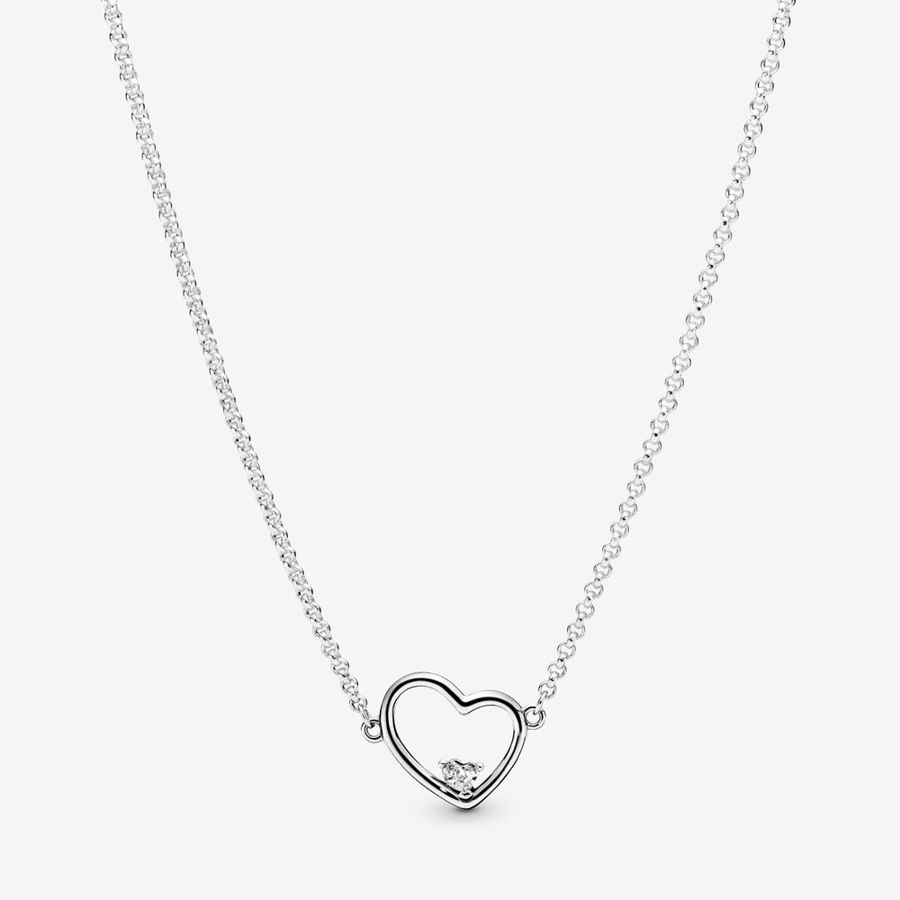 Heart Necklace Silver Pandora