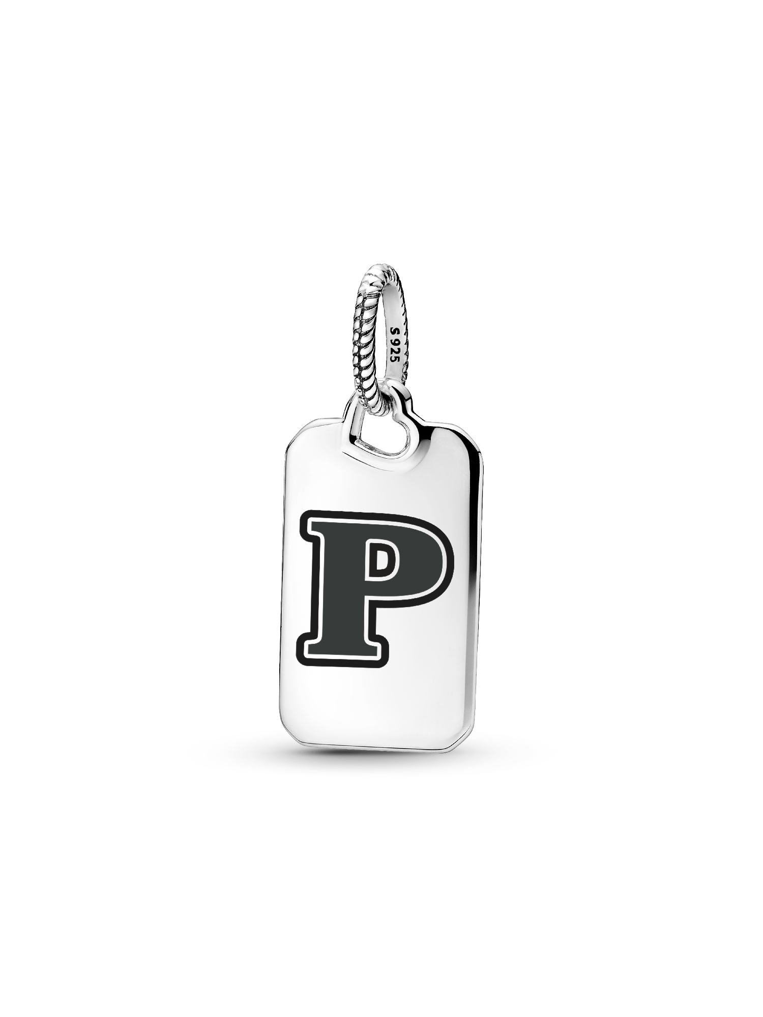 Letter P Rectangle Pendant