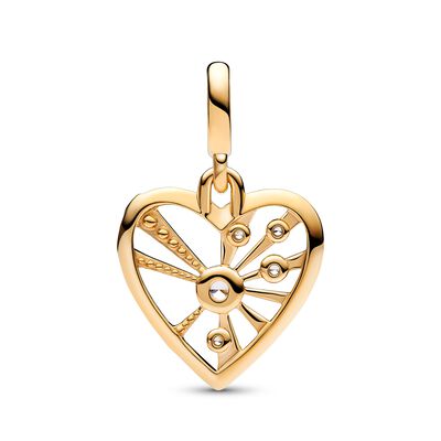 Pandora ME Heart & Rays Medallion Charm