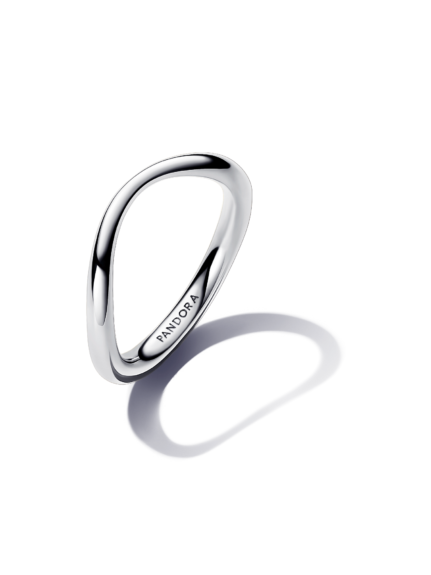 Женское кольцо Pandora Organically Shaped Band, Sterling silver, цвет: Серебро — фото 1
