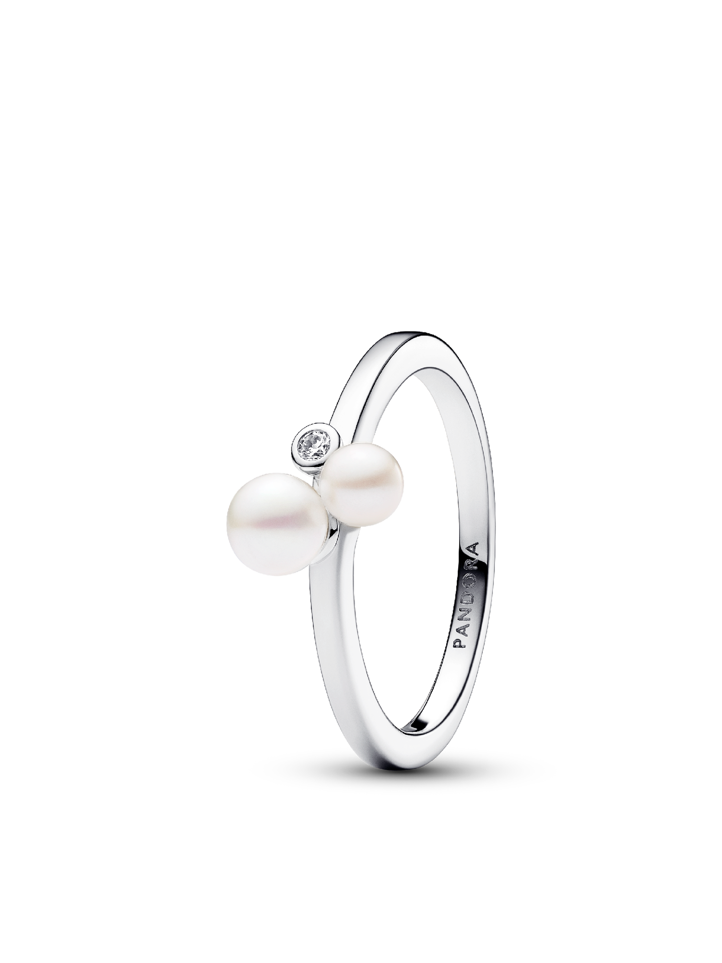 Женские кольца Pandora Duo Treated Freshwater Cultured Pearls, Sterling silver, цвет: Серебро — фото 1