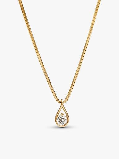 Pandora Infinite Lab-grown Diamond Necklace and Earrings Set 0.75 carat tw 14k Gold