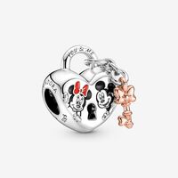 Disney Mickey Mouse & Minnie Mouse Padlock Charm | Two-tone | Pandora US